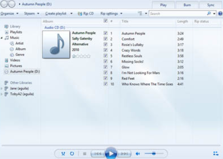 how do i copy a cd to another cd from windows media player