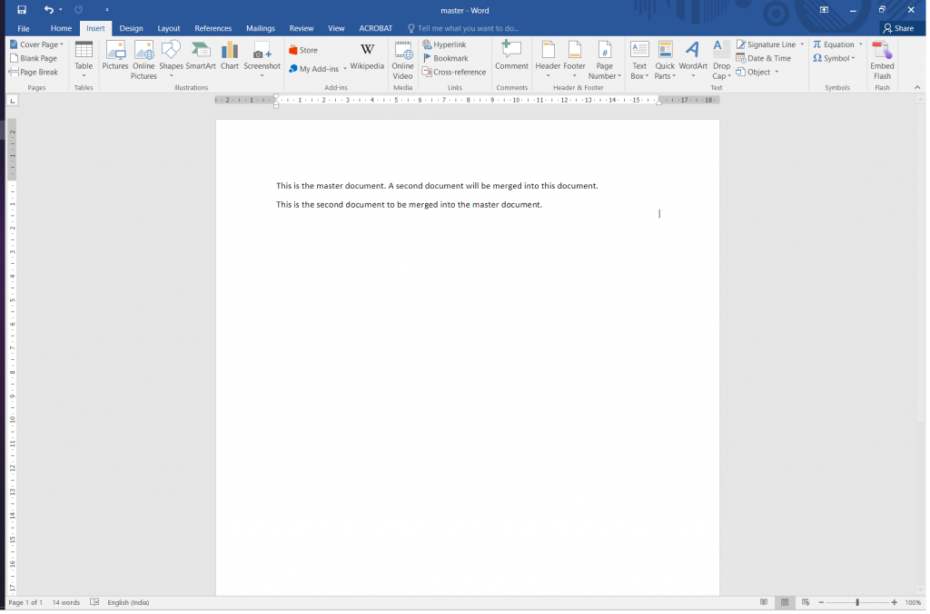 How To Combine And Merge Two Word Documents - Merged