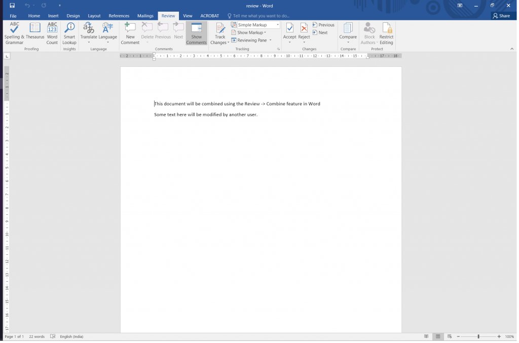 How To Combine And Merge Two Word Documents - First Version