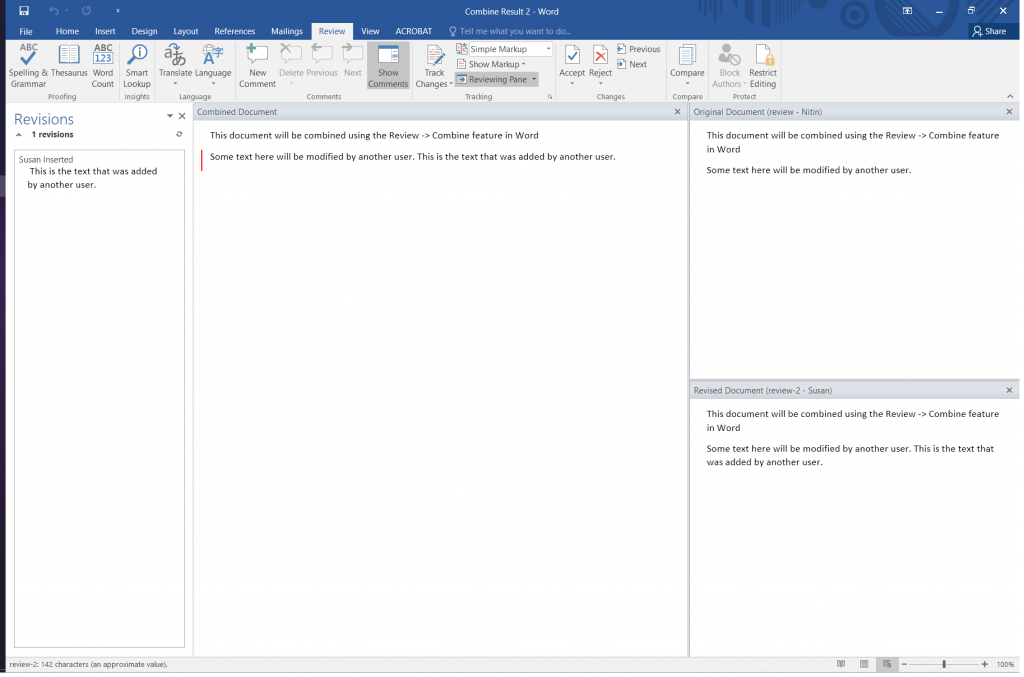 How To Merge Two Word Documents With Track Changes