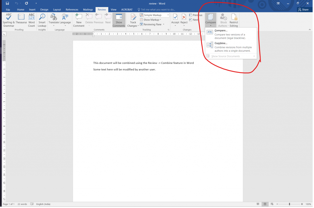 How To Combine And Merge Two Word Documents - Review/Combine