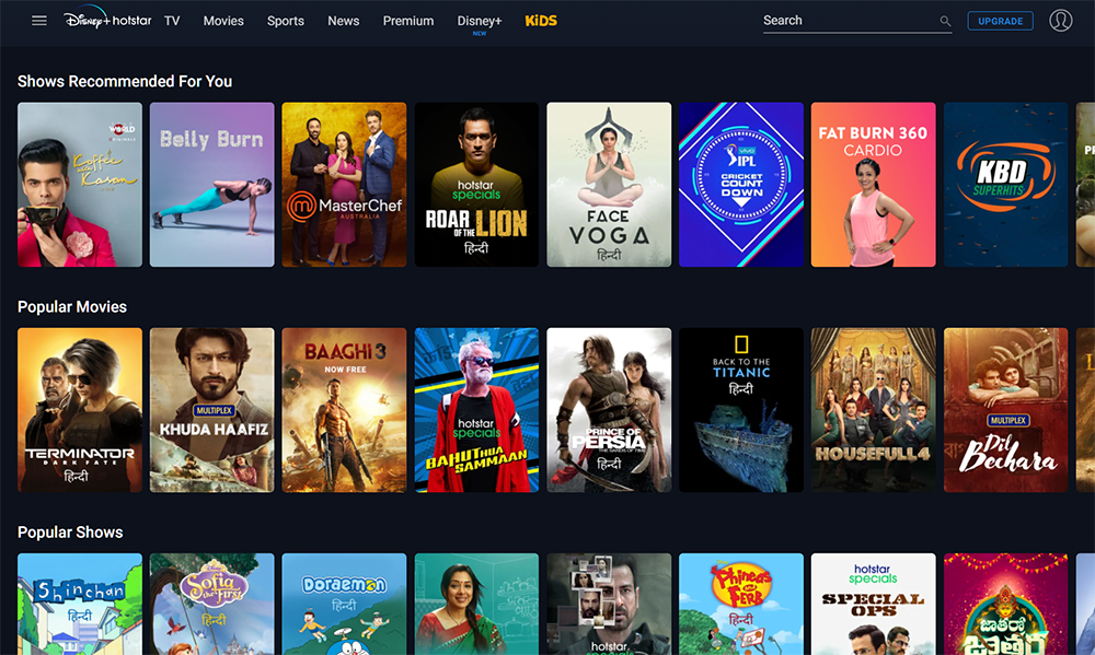 Movies free on online hotstar