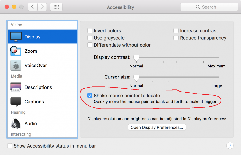 Fix Cursor Mouse Pointer Disappear Chrome - Mac Accessibility