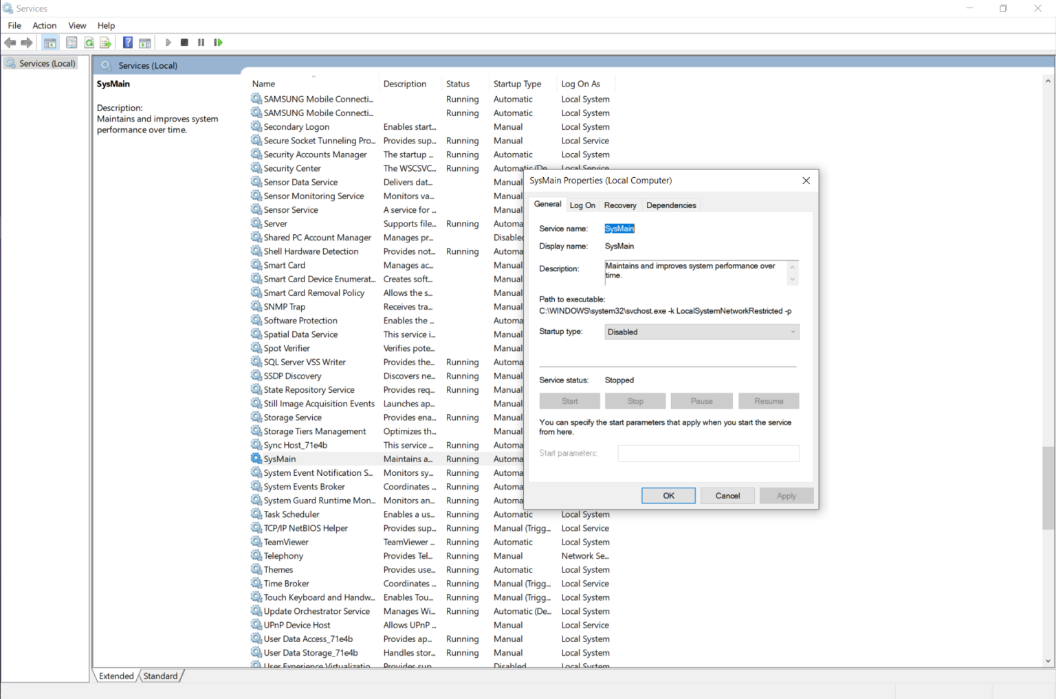 Service Host SysMain causing high disk or high CPU usage? - 1nine.com