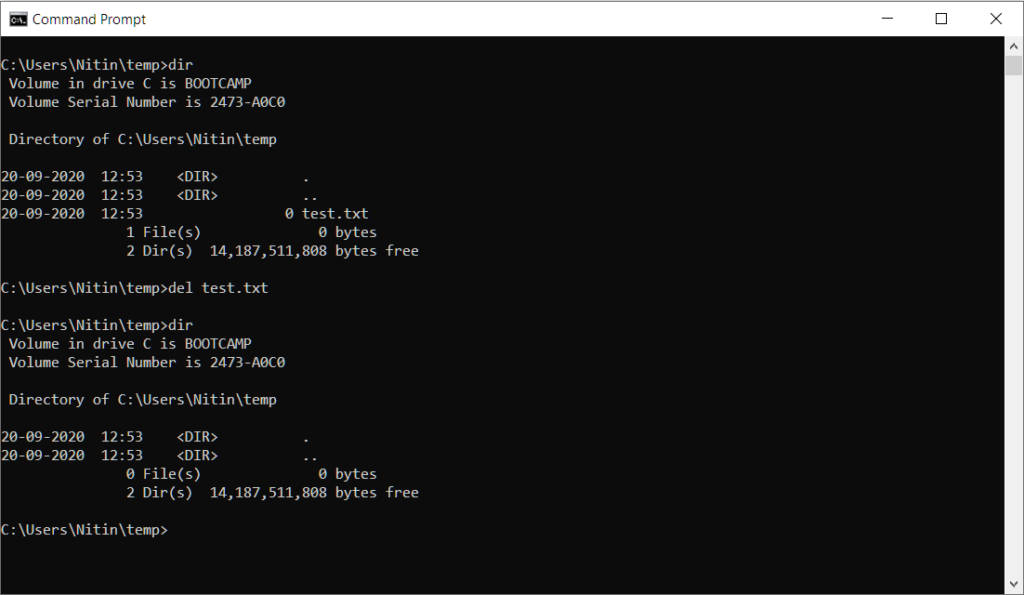 How To Delete Files Folders Using The Windows Command Line CMD 1nine